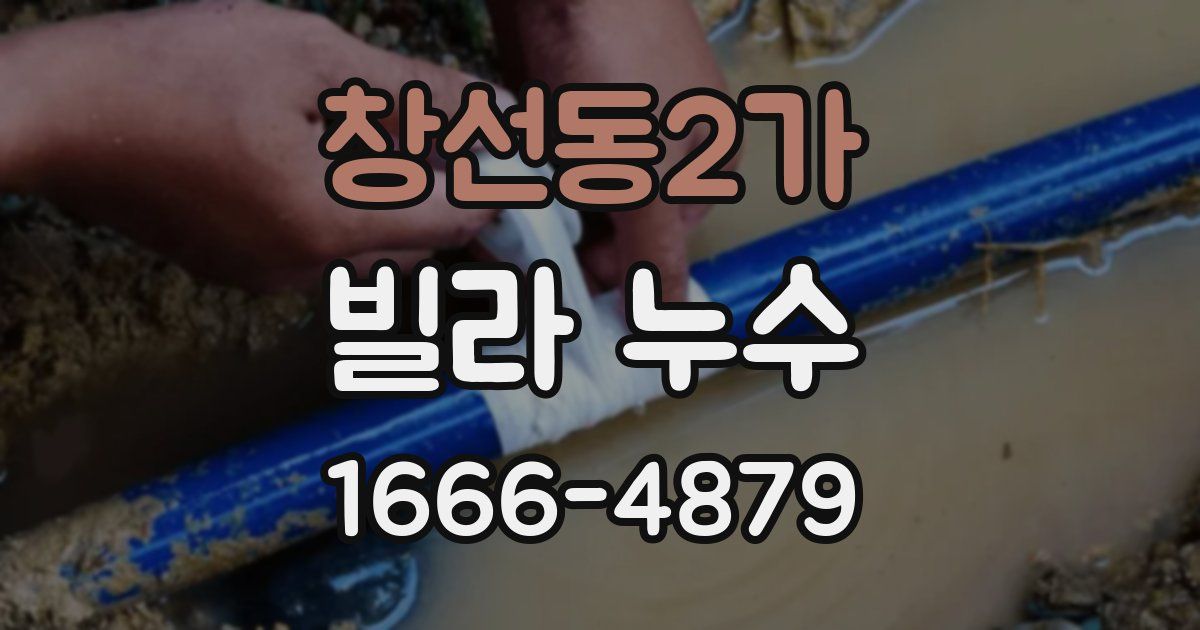 창선동2가 빌라 누수