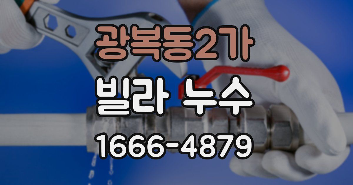 광복동2가 빌라 누수
