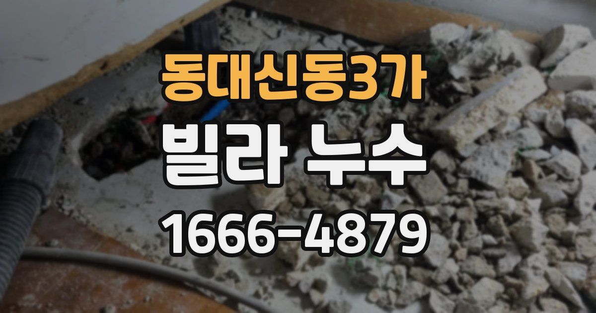 동대신동3가 빌라 누수