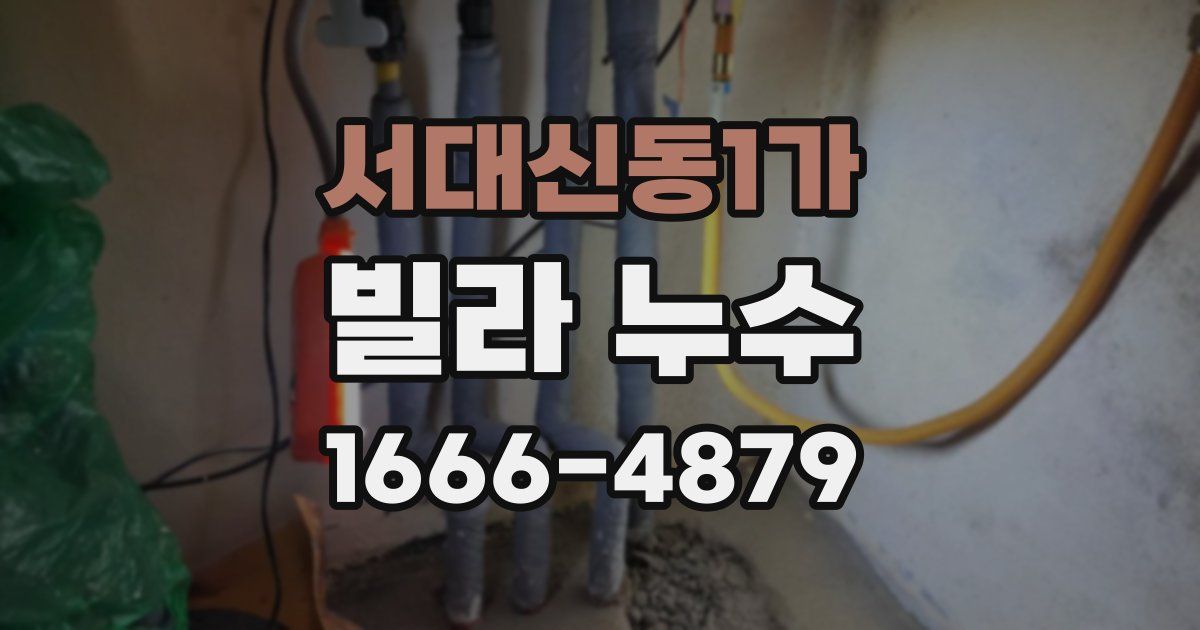 서대신동1가 빌라 누수