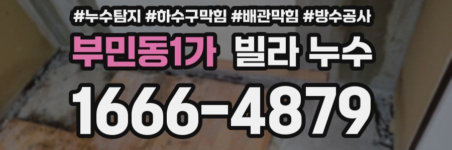 부민동1가 빌라 누수