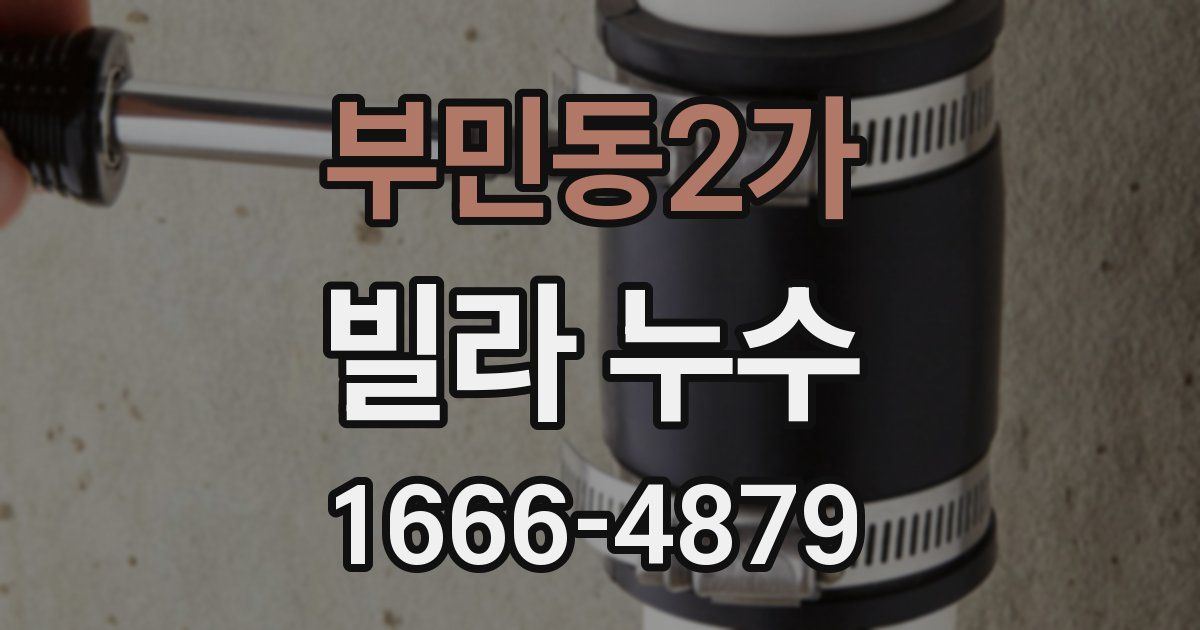 부민동2가 빌라 누수