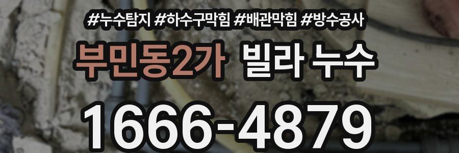 부민동2가 빌라 누수