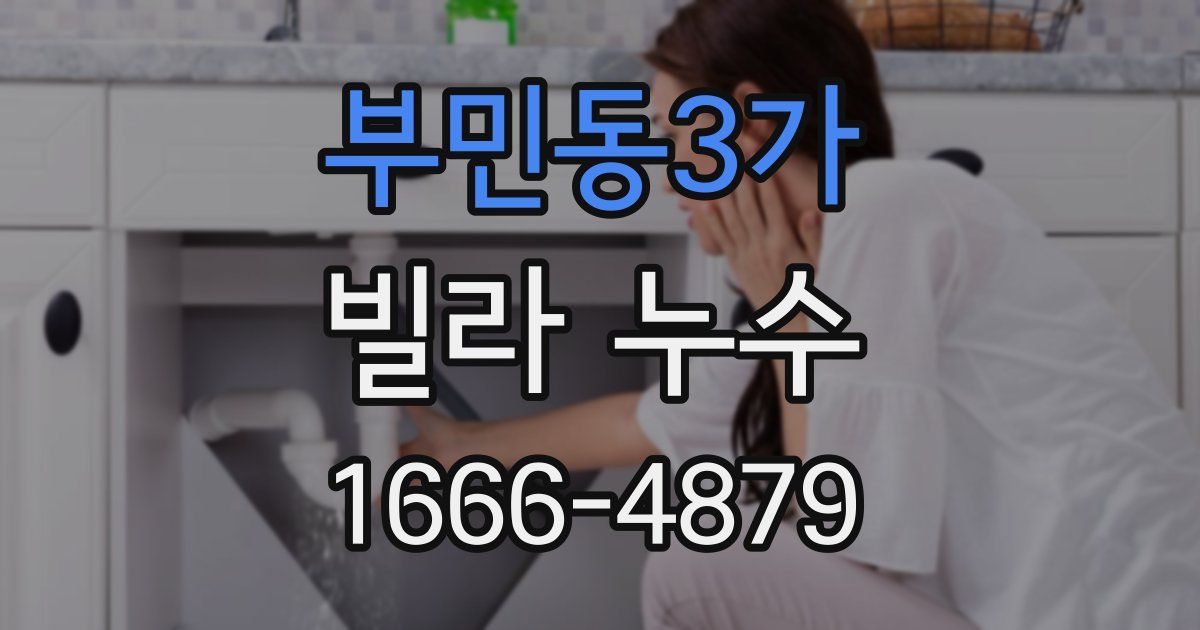 부민동3가 빌라 누수