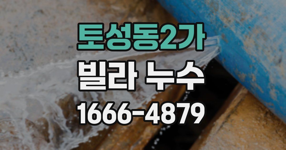 토성동2가 빌라 누수
