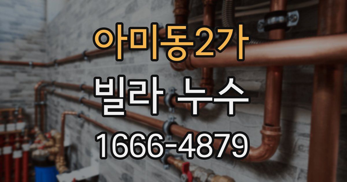 아미동2가 빌라 누수