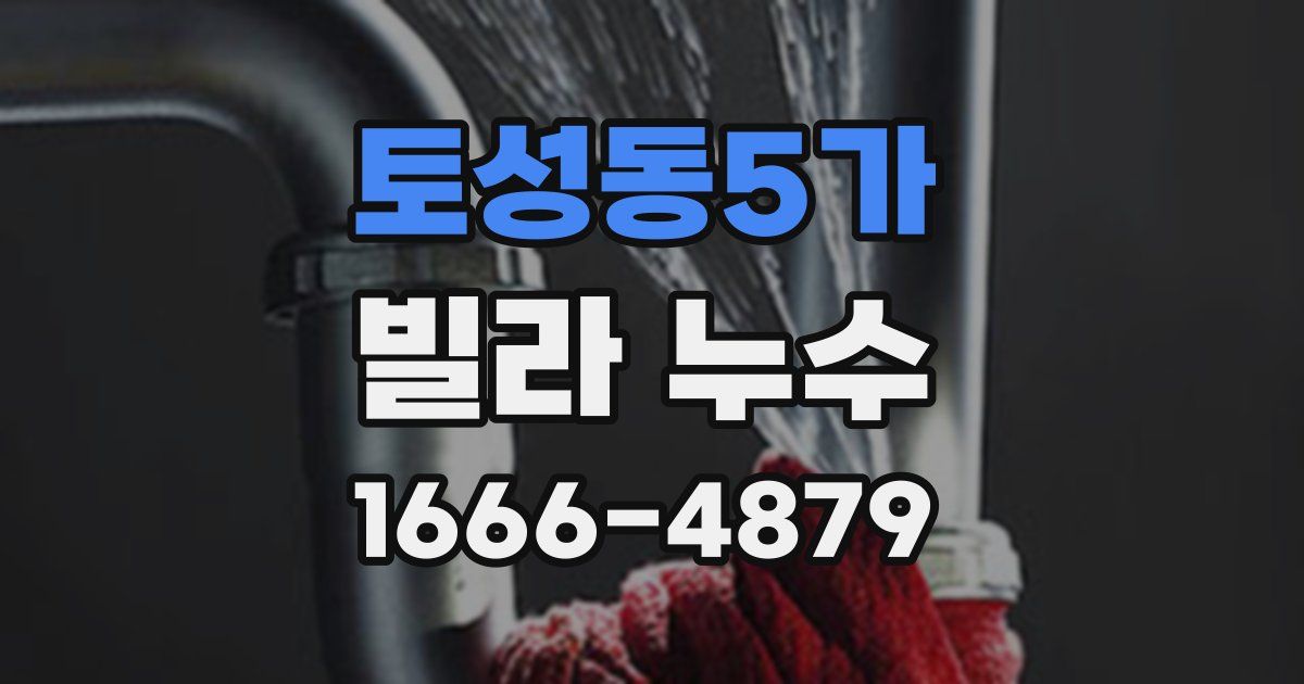 토성동5가 빌라 누수