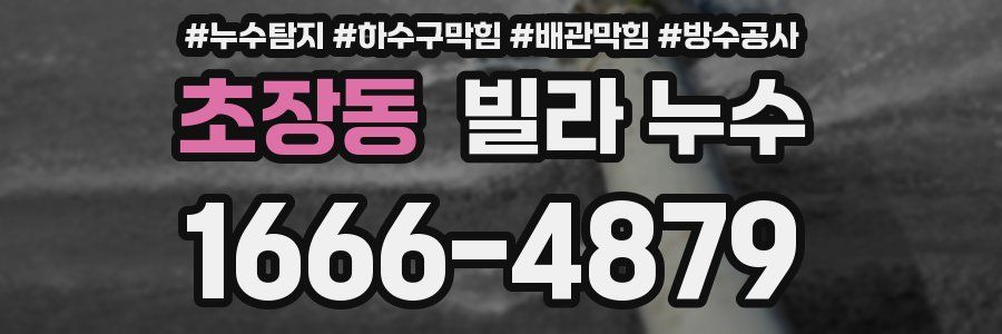 초장동 빌라 누수