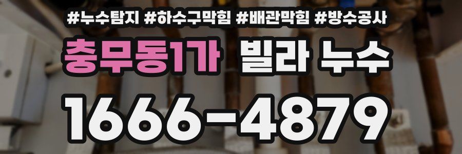 충무동1가 빌라 누수