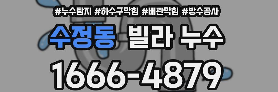 수정동 빌라 누수