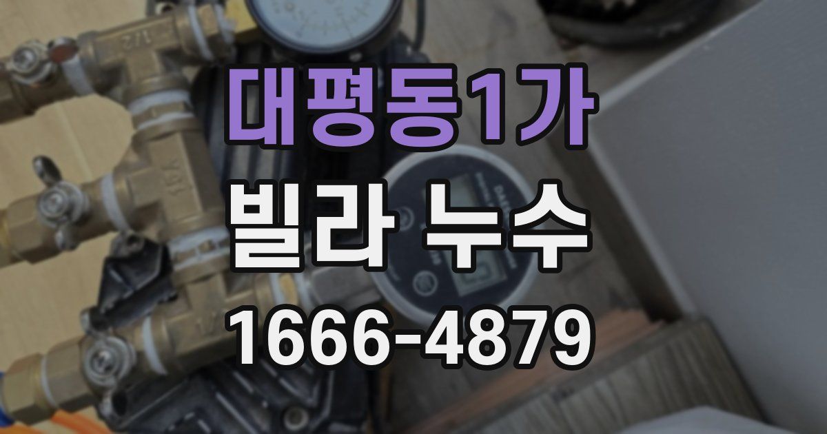대평동1가 빌라 누수
