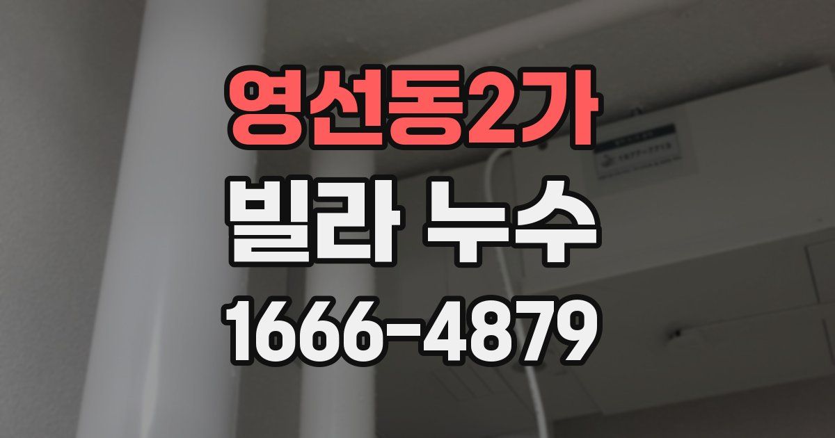 영선동2가 빌라 누수