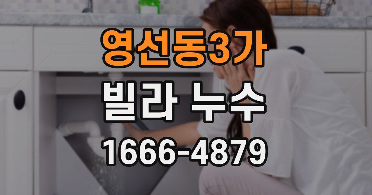영선동3가 빌라 누수