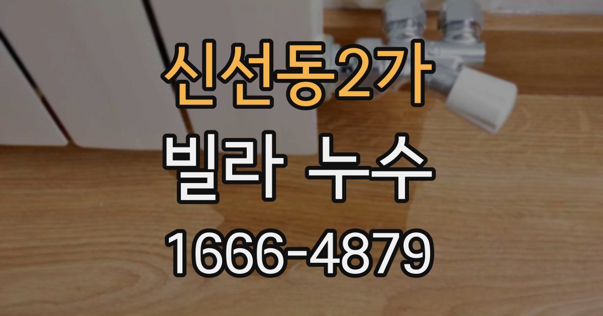 신선동2가 빌라 누수