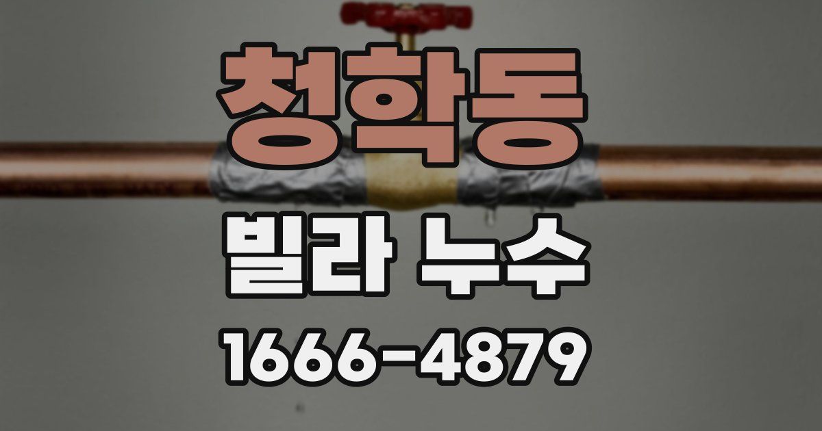 청학동 빌라 누수
