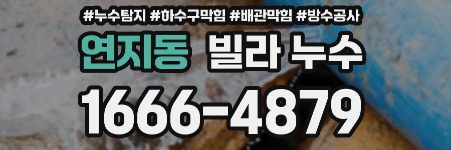 연지동 빌라 누수