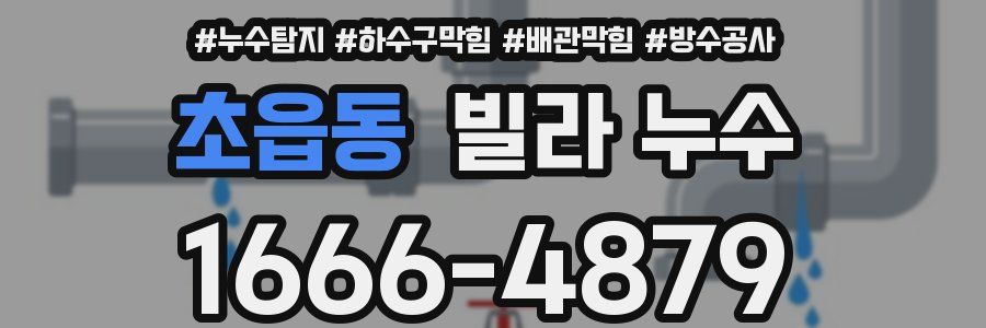 초읍동 빌라 누수