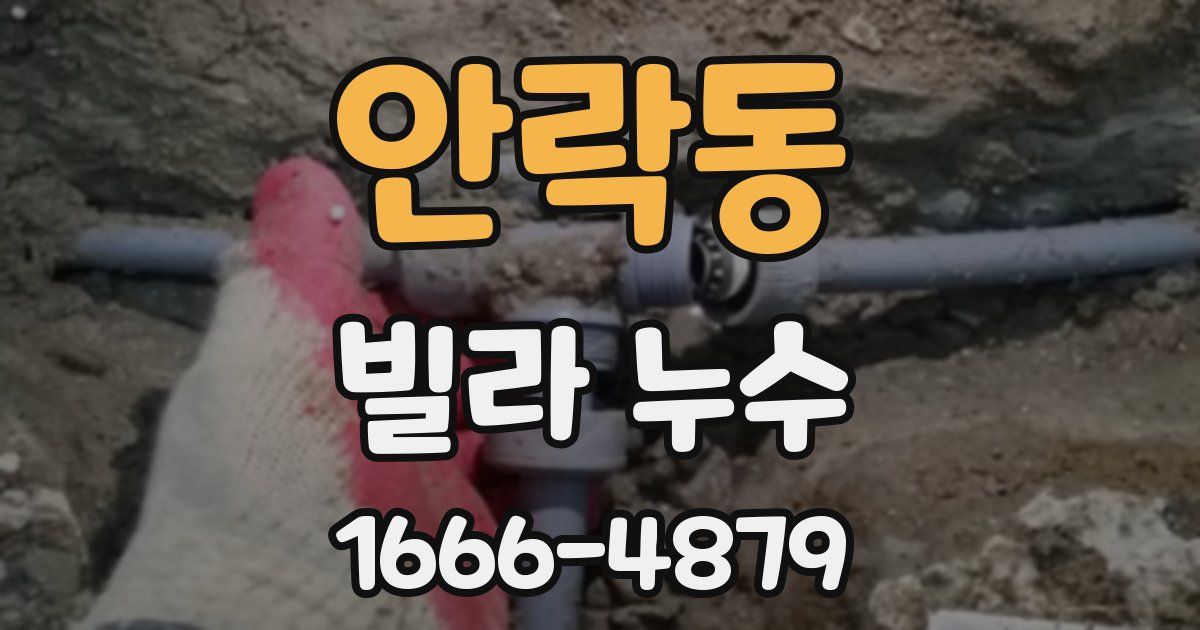 안락동 빌라 누수