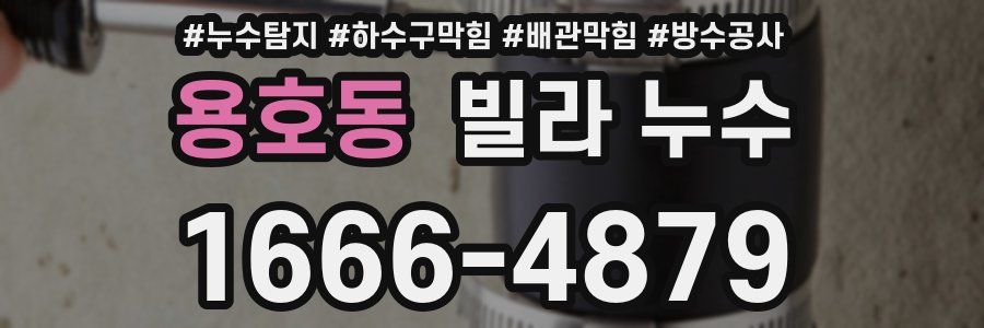 용호동 빌라 누수