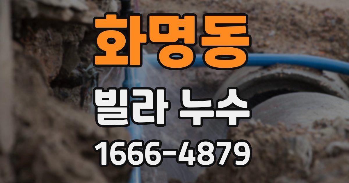 화명동 빌라 누수