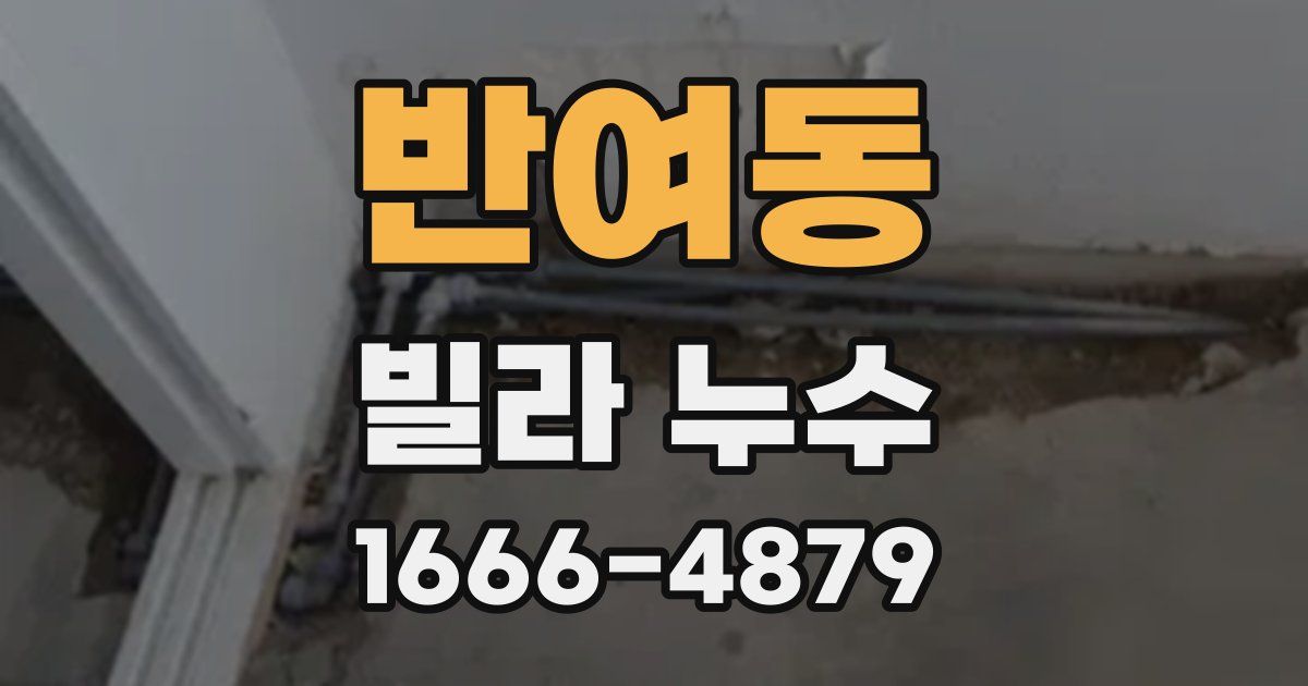 반여동 빌라 누수