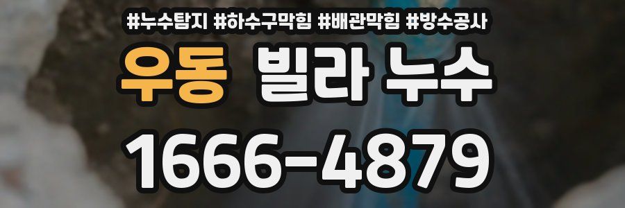 우동 빌라 누수