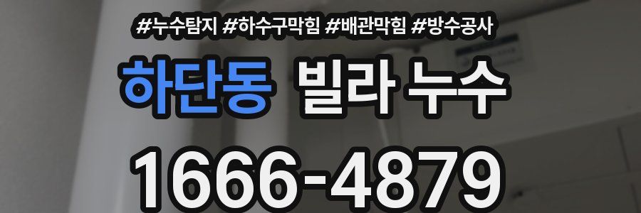 하단동 빌라 누수