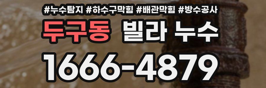 두구동 빌라 누수