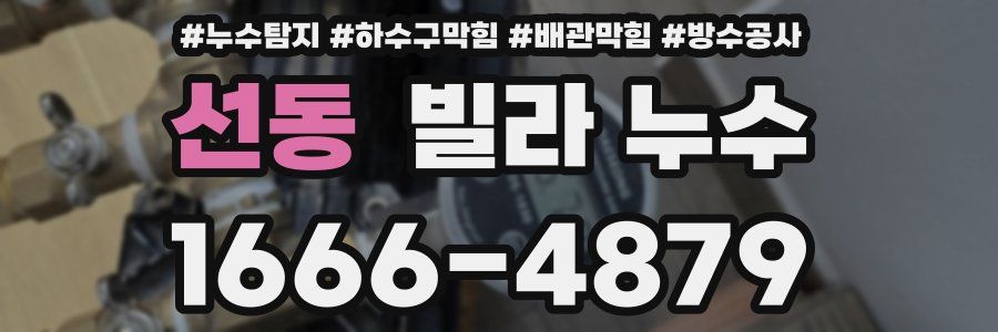 선동 빌라 누수