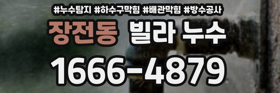장전동 빌라 누수