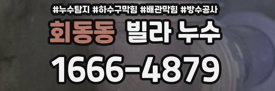 회동동 빌라 누수