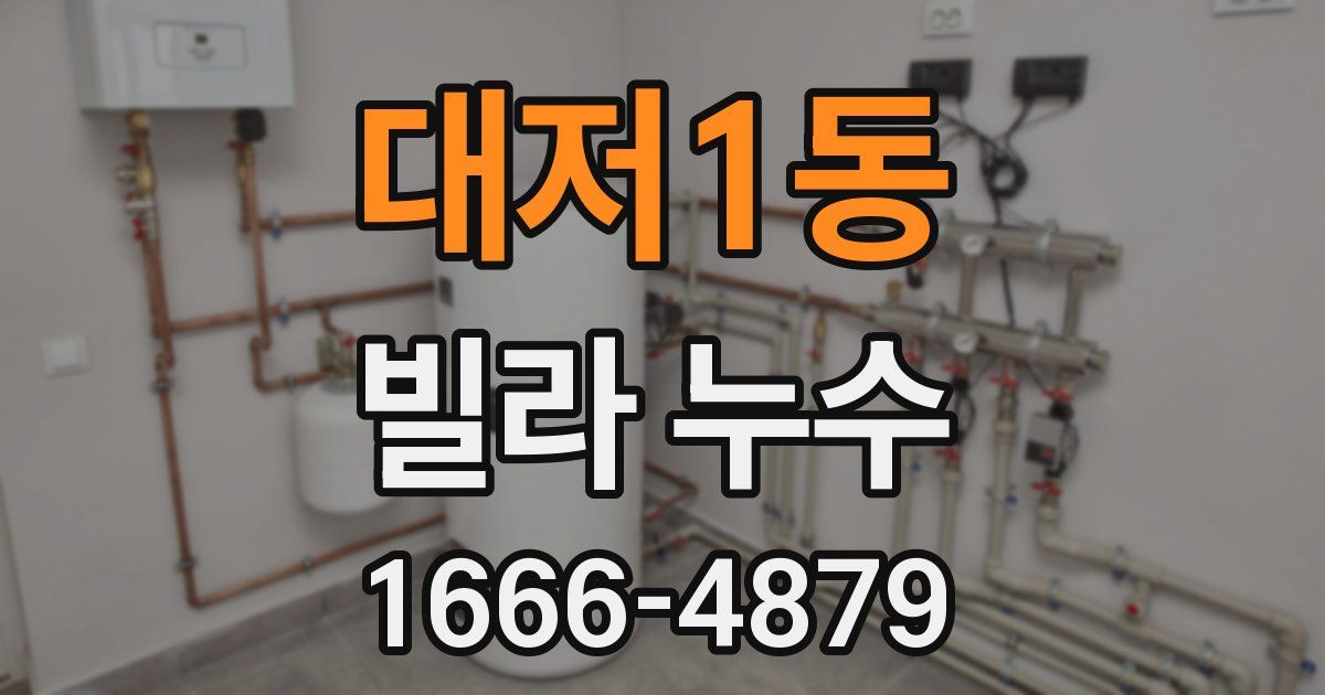 대저1동 빌라 누수