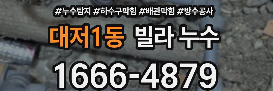 대저1동 빌라 누수
