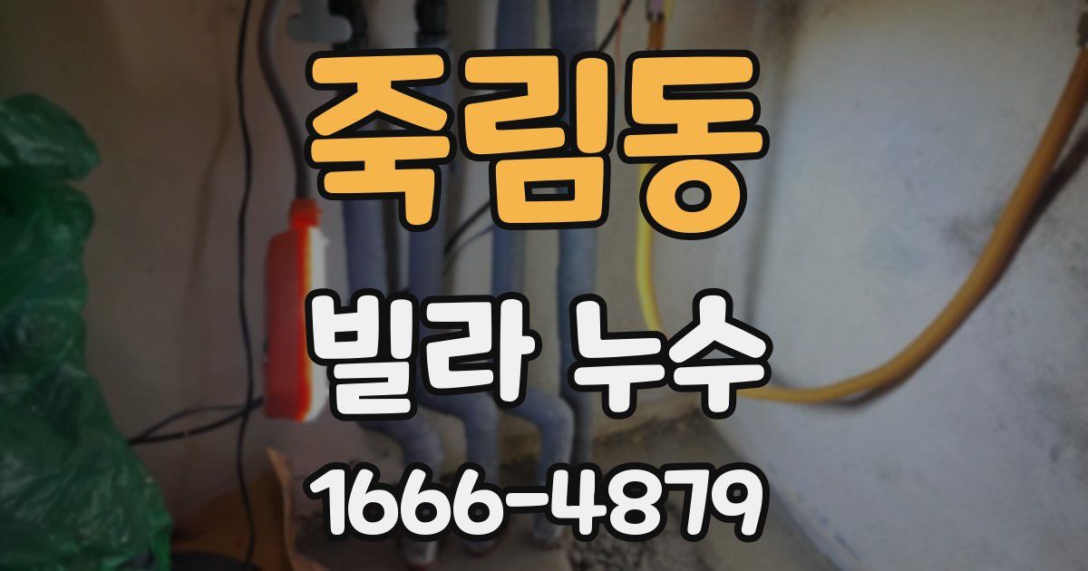 죽림동 빌라 누수