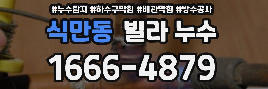 식만동 빌라 누수
