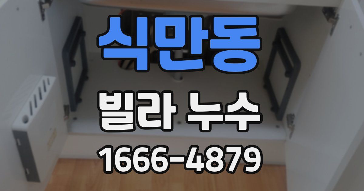 식만동 빌라 누수