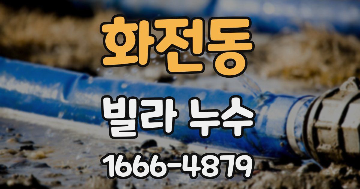 화전동 빌라 누수