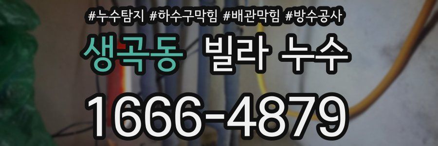 생곡동 빌라 누수