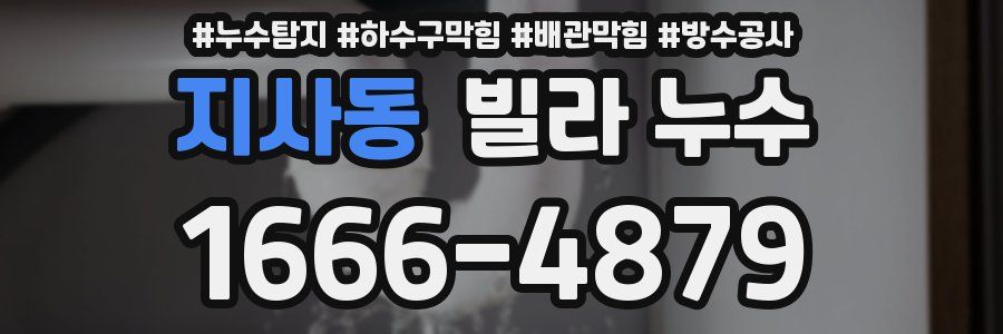 지사동 빌라 누수