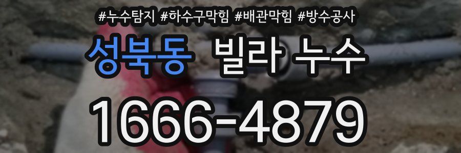 성북동 빌라 누수