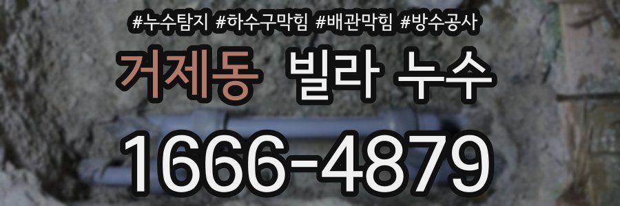 거제동 빌라 누수