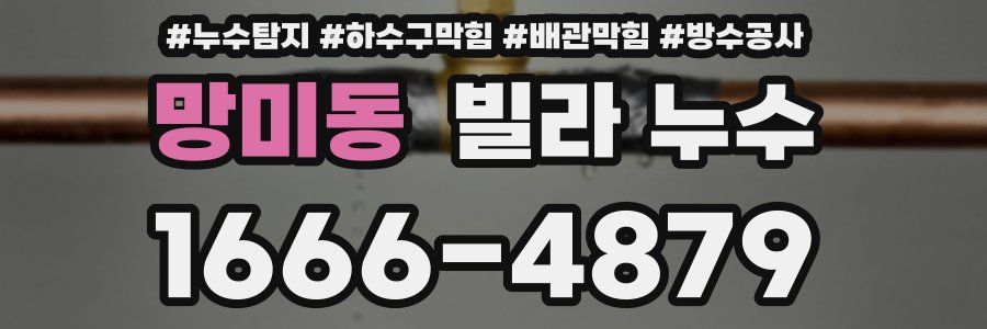 망미동 빌라 누수