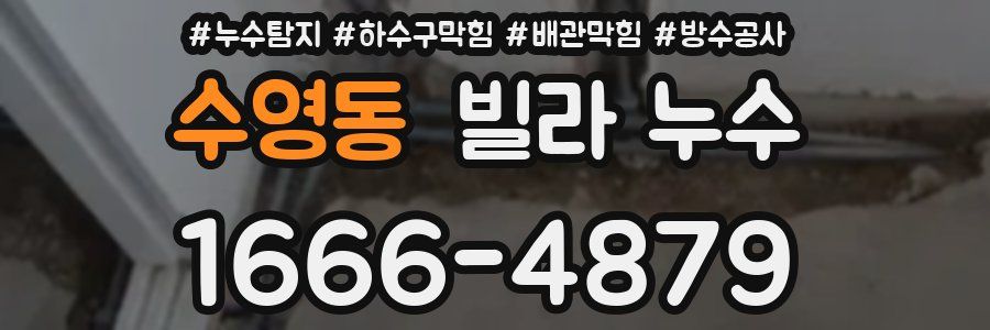 수영동 빌라 누수