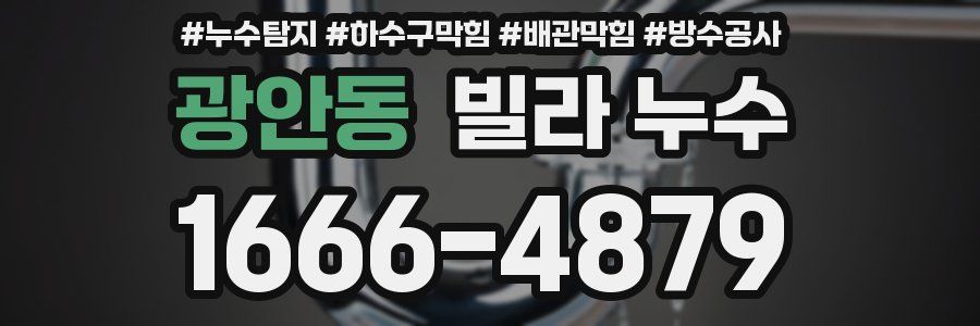 광안동 빌라 누수