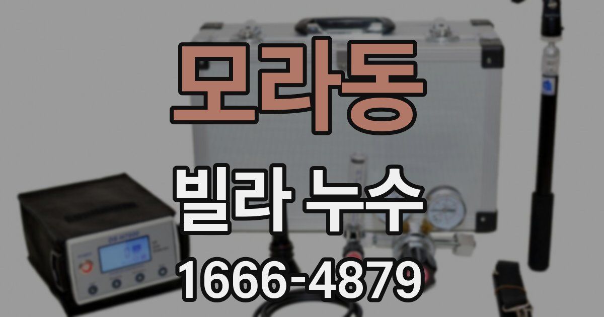 모라동 빌라 누수