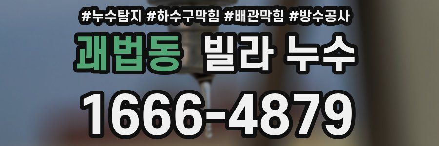 괘법동 빌라 누수