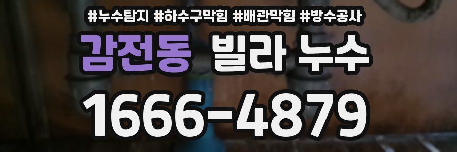 감전동 빌라 누수