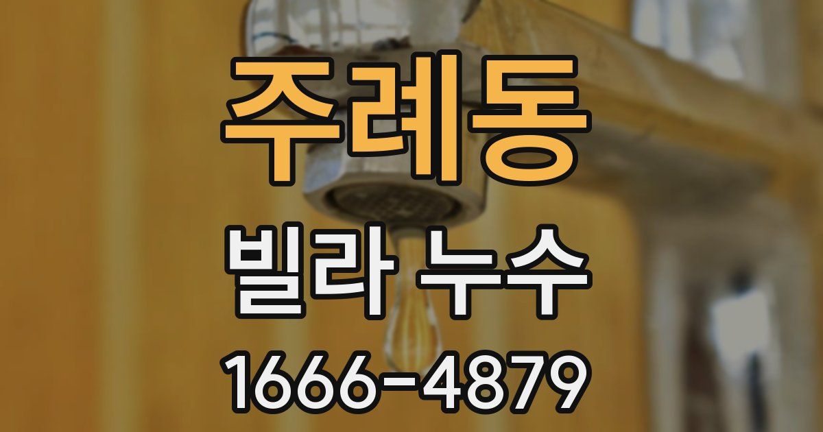 주례동 빌라 누수