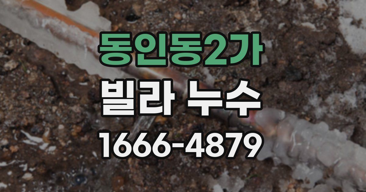 동인동2가 빌라 누수