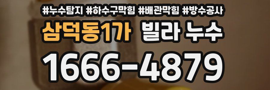 삼덕동1가 빌라 누수